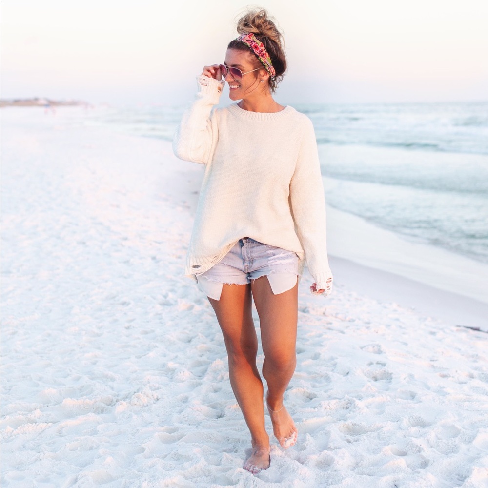 White Slouchy Sweater
